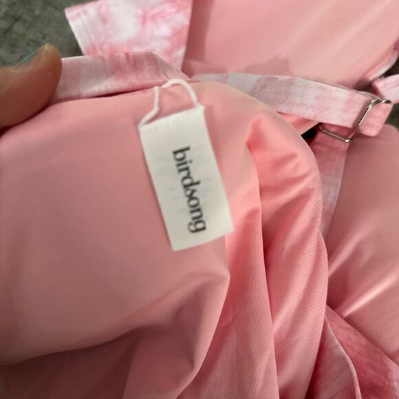 Birdsong Retba Waves Pink White Bikini Top and Bottom Size 36 Top, L Bottom NWOT - Picture 5 of 11